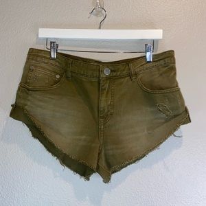 Green Free People Shorts